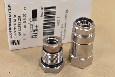 Radio Frequency Systems RFS NM-SCF12-D01, N Male Connector  1/2'' Coaxial Cable