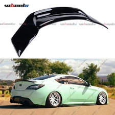 FOR 10-16 GENESIS COUPE KDM R STYLE GLOSS BLACK DUCKBILL TRUNK SPOILER WING LIP