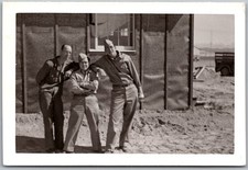 Vtg Snapshot WWII US Army Soldiers Military Men Uniforms Barracks 1940s