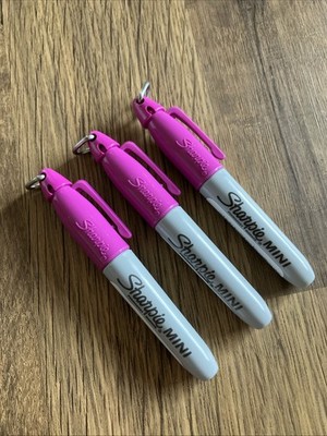 Sharpie MINI Fine Point Permanent MAGENTA Bullet Tip Marker (PKT 3 MARKER)