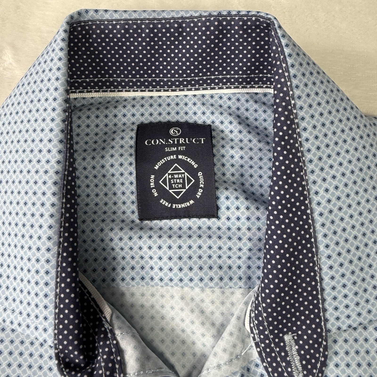 Men’s Construct 4 Way Stretch Button Down Shirt L… - image 3