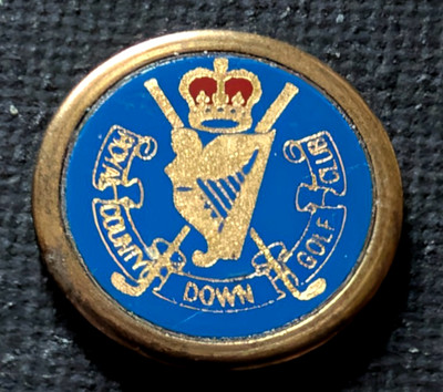 vtg - ROYAL COUNTY DOWN GOLF CLUB - Ball marker - Metal - Stem - Ireland