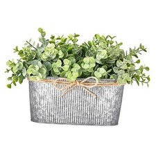 Artificial Eucalyptus Faux Plants Indoor for Farmhouse Home Decor Fake Grey