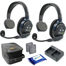 Eartec UL2S Ultralite Full Duplex Wireless Headset Communication for 2 Users - 2