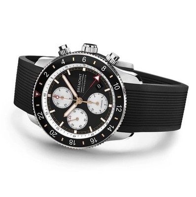 Bremont Supermarine Chrono Uhr 43mm Black Dial GMT Automatik Chronometer 200m