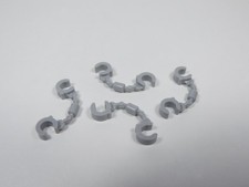 LEGO Lot of 4 Light Bluish Gray Handcuffs Accessory Minifig B5