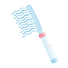 Wide Tooth Comb for Curls, Curly Hair Comb with Double Row Wavy Teeth  Ergon...
