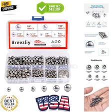 600 Piece 6 Sizes Assorted Loose Bicycle Bearing Balls 1/4" 7/32" 3/16" 5/32"...
