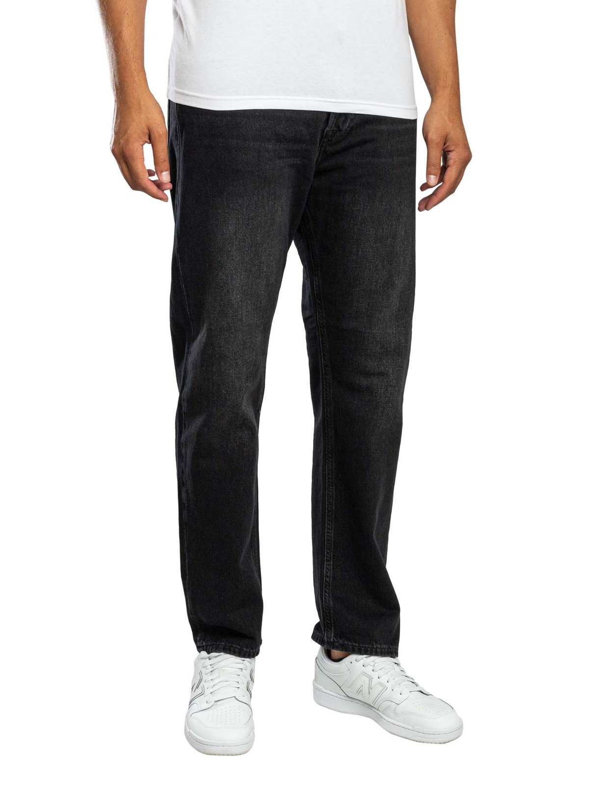 Jack & Jones Chris Original Relaxed Jeans, Black Denim - 36W x 32L