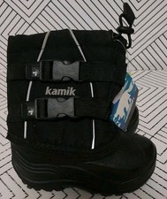    Kamik Kids Waterproof Winter Boots Black Size 8    AS SHOWN   READ  
