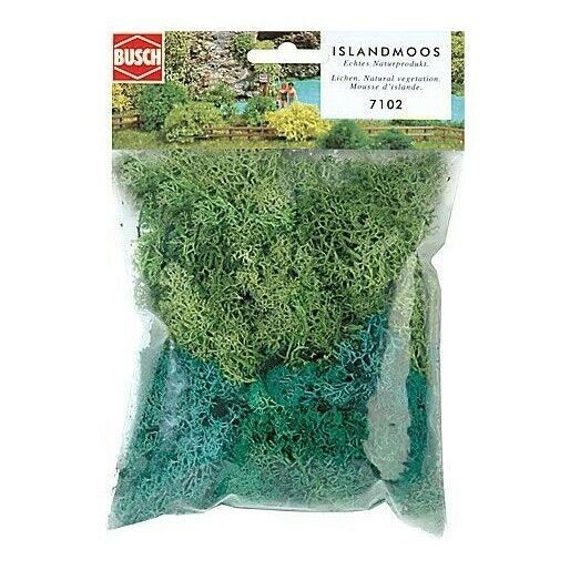 Light and dark Lichen for modelling All gauges Busch 7102