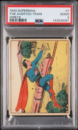 1940 Gum Inc Superman #7 The Averted Train Wreck