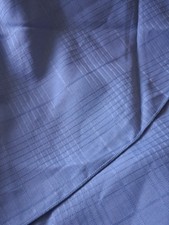 72" Round "Powder Blue" Tablecloth - With Same Color Stitched Plaid Design