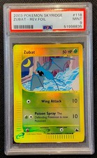 PSA 9 Zubat Reverse Foil #118 Skyridge Pokemon 2003 E-Series Low Pop on eBay