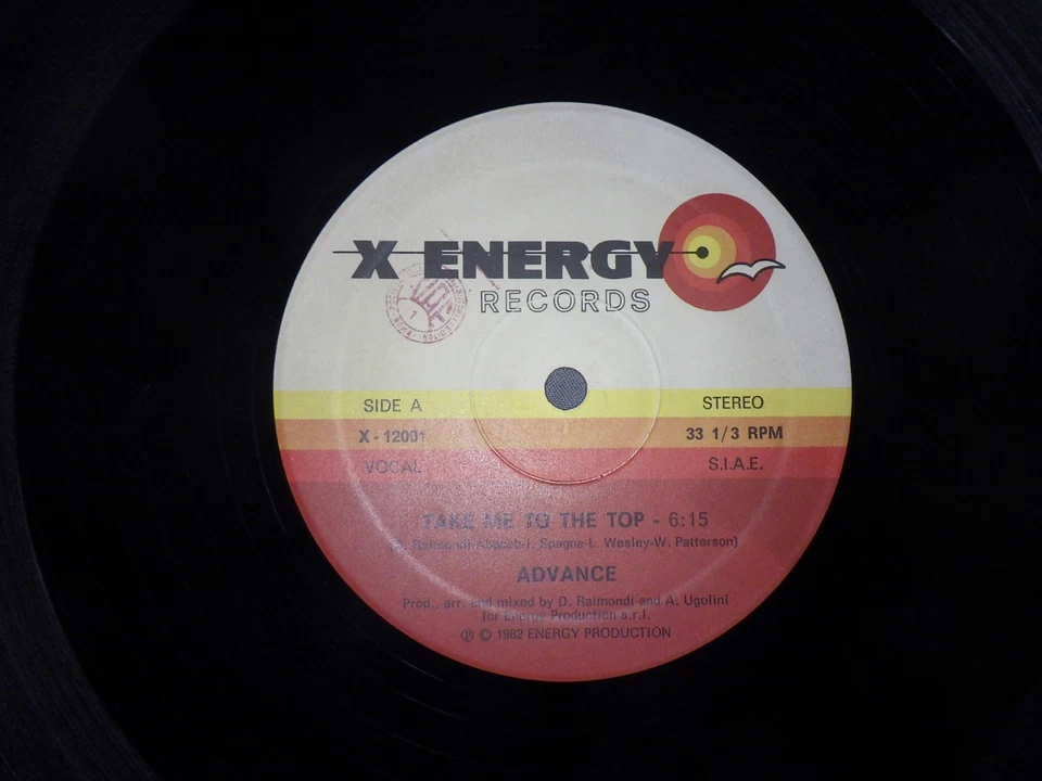 vinyl funk 12" original 1982 Advance – Take Me To The Top 1er pressage italy - Photo 2/3