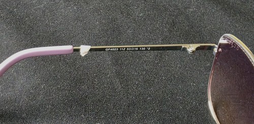 GUESS VIOLET GRADIENT CAT AYE WOMEN SUNGLASSES GF4023 11Z SILVER/VIOLET -NWT - Picture 5 of 10