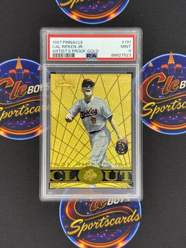 CAL RIPKEN JR 1997 Pinnacle #191 Clout Artist's Proof Gold PSA 9 Orioles