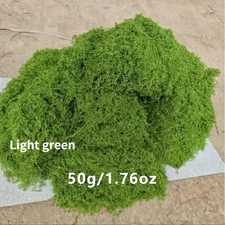 50G Fake Moss DIY Crafts Grass Artificial Moss Faux Preserved Moss Green Plants 