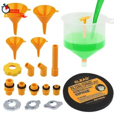 ELEAD No-Spill Coolant Funnel Kit - 19-Piece Radiator Funnel Burping Kit, Coolan