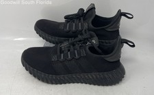 Adidas Womens Kaptir Flow IF6599 Black Round Toe Lace-Up Sneaker Shoes Size 7.5