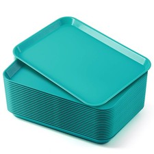 10Pcs Dental Autoclavable Plastic Instrument Set Up Flat Tray Teal Size B