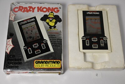 Vintage Boxed Grandstand Crazy Kong Game 1981 electronic handheld