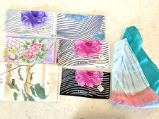 Lot 7 NEW HANAE MORI , Japanese Tie Dye Shibori Hankies Bandana Scarf