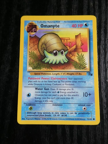 1999 Pokemon WOTC TCG 1ST EDITION cards Common RARE BASE JUNGLE FOSSIL Gd - NM - Foto 140 di 350