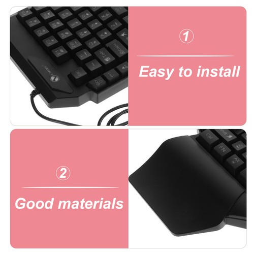 Tragbare Gaming -Tastatur Backlight -Tastatur für Home Plean Play Game Keyboard - Bild 9 von 20