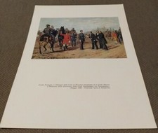 Stampa Piacenza Primogenita - da quadro di Emilio Perinetti di metà 800 circa