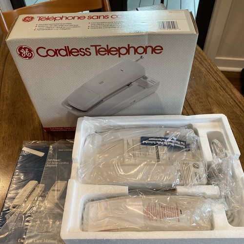 Vintage GE Cordless Telephone Dual Crystal Digital Security System 2-9510 - New