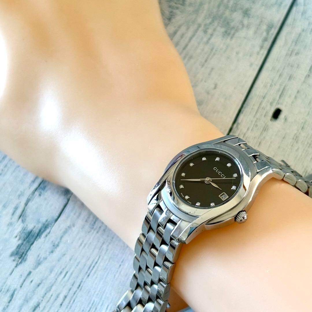 GUCCI 5500L Watch Black Ladies used Japan Check description | eBay