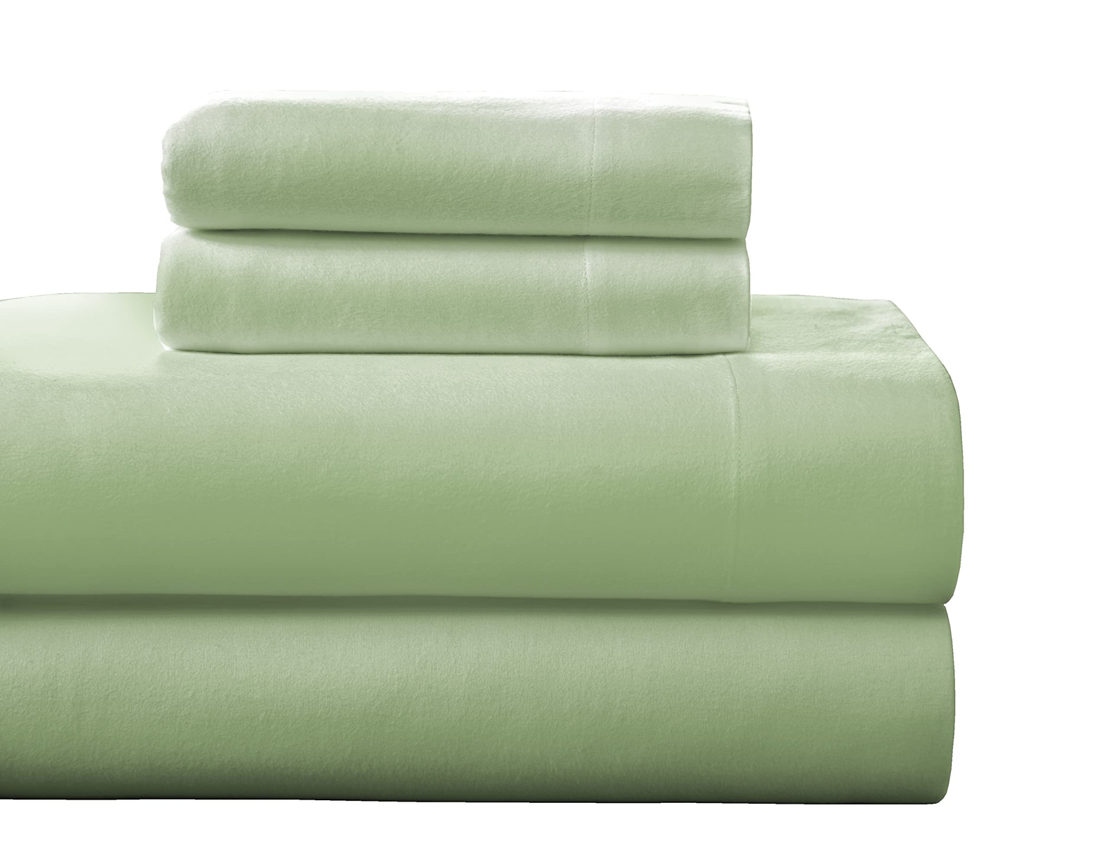Heavy Weight Flannel Cotton Sheet Set, King, Sage