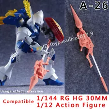 For 1/144 30MM HG RG Gundam Model Weapon 3D-print Details Up Part Spear Lance
