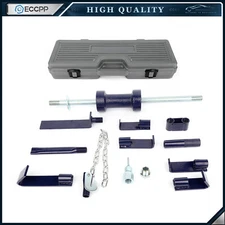 13pc Auto Body Repair Tool Kit Dent Puller w/ 6lbs Slide Hammer Heavy Duty