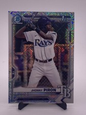 2021 Bowman Chrome Jhonny Piron #BCP-239 Mojo 1st Bowman Tampa Bay Rays
