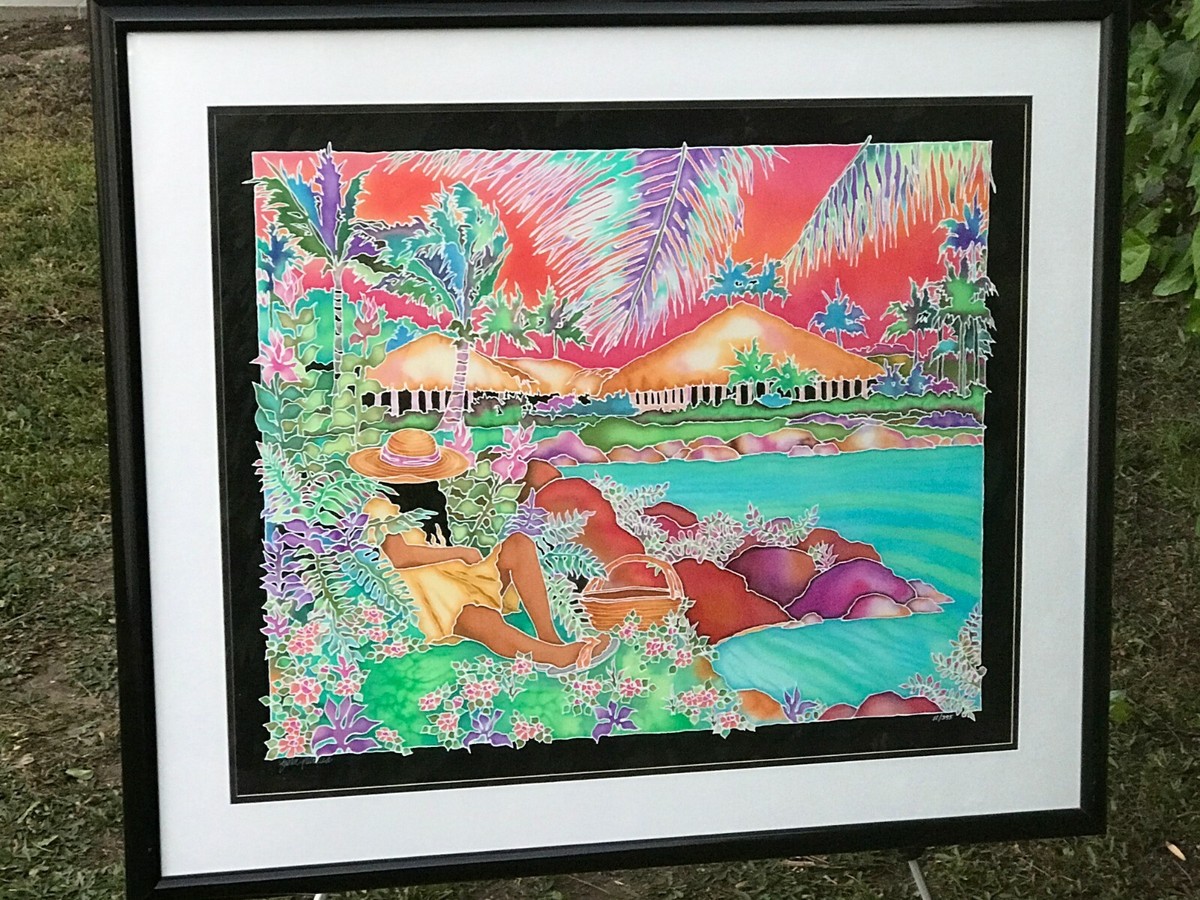 SUSAN PATRICIA Vintage HUGE HAWAII SERIGRAPH Signed Numbered