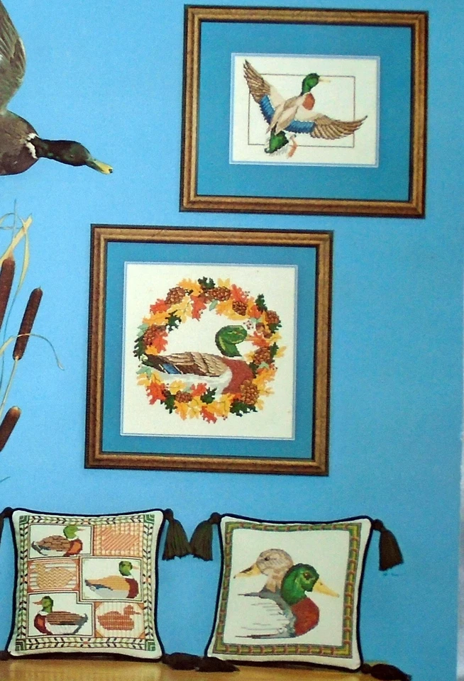 Candamar Mallard Collection Ducks 1981 Cross Stitch Needlepoint Pattern Booklet - Image 2 of 4