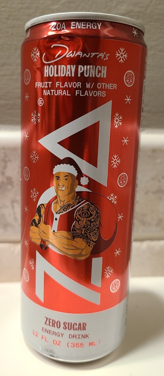 ZOA Energy Christmas Santa Holiday Dwanta Claus Dwayne The Rock