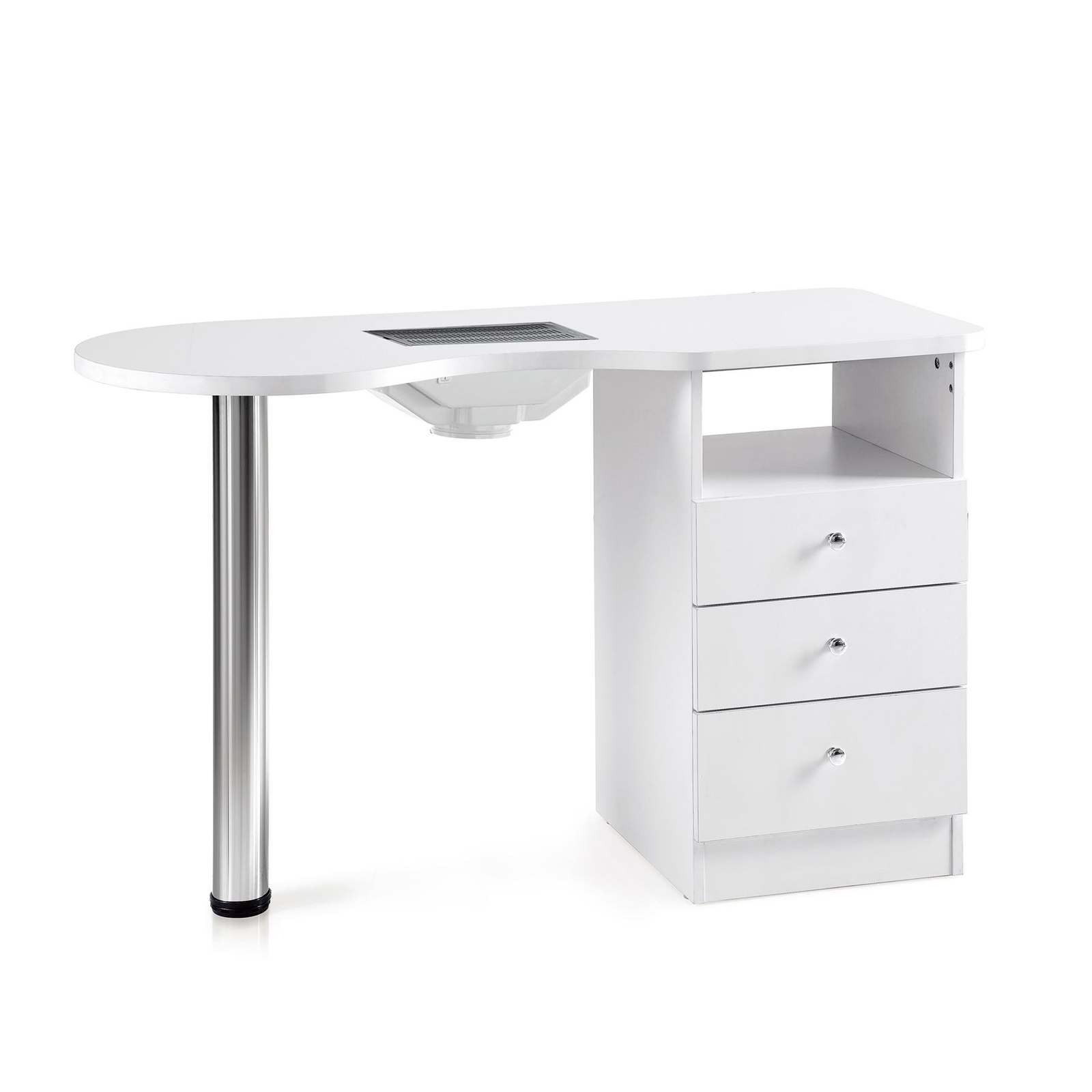Manicure table nail station salon desk work station with dust collector fan whit