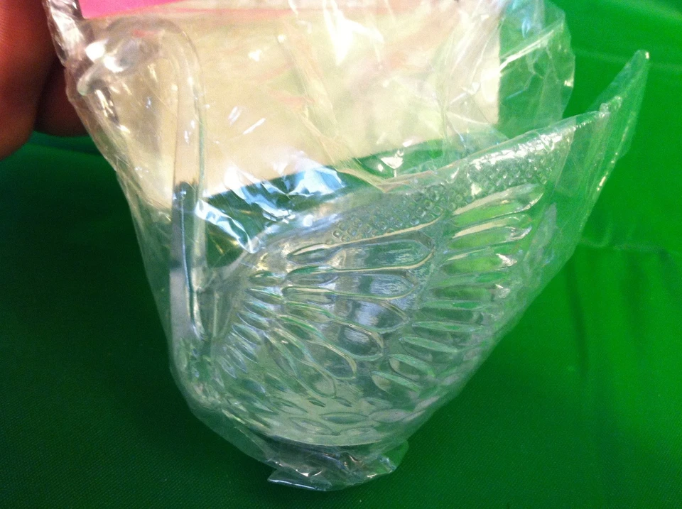 Лот (3) ЛЕБЕДЬ ковш чашка свадьбы/вечеринки Favors Crafts прозрачный пластик новый - Изображение 2 из 4