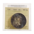 1 Dollar 1963 ICCS MS-64