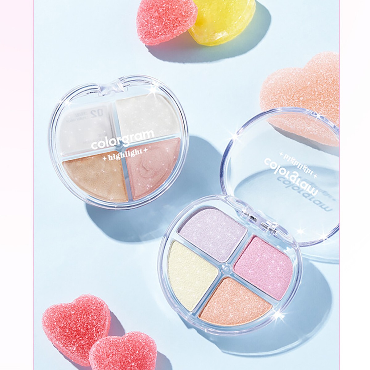 COLORGRAM Tintin Dory Highlighter Palette 4.2g 2colors K-Beauty | eBay