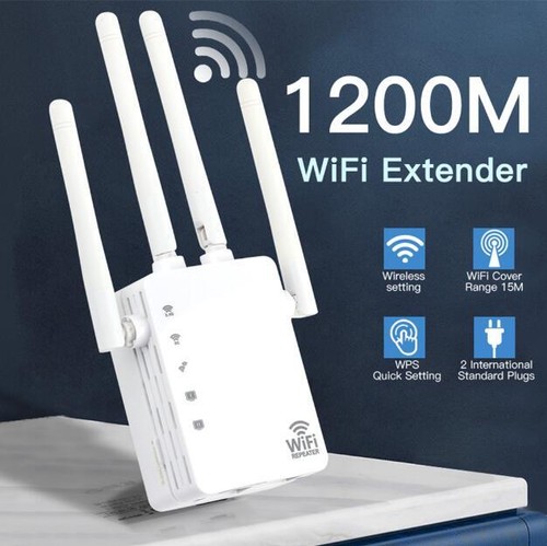 1200M WLAN Repeater Router Range Wifi Signal Verstärker Access Point Booster - Bild 3 von 13