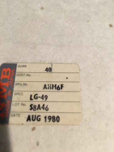AHM6F NMB New Rod End Bearing 3/8-24 Thread 3/8" Hole Aircraft Grade - Picture 3 of 3