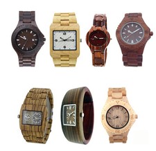 Orologio da polso in legno naturale uomo donna analogico elegante Watch datario