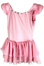 Little Girls Pink Leotard with Attached Tutu Size Medium