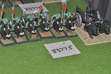 28mm fantasy goblin chariot (plastic) & boar escort (metal) warhammer (83775)