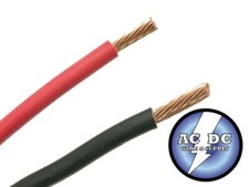 BLACK AND RED 8 GAUGE GXL AUTOMOTIVE HIGH TEMP COPPER WIRE - 100 FT EACH COLOR