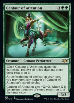 [1x] Centaur of Attention - Galaxy Foil Near Mint, English Unfinity Singles Extr